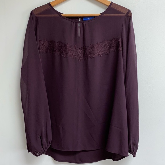 Apt. 9 Tops - Apt. 9 Women's Purple Blouse